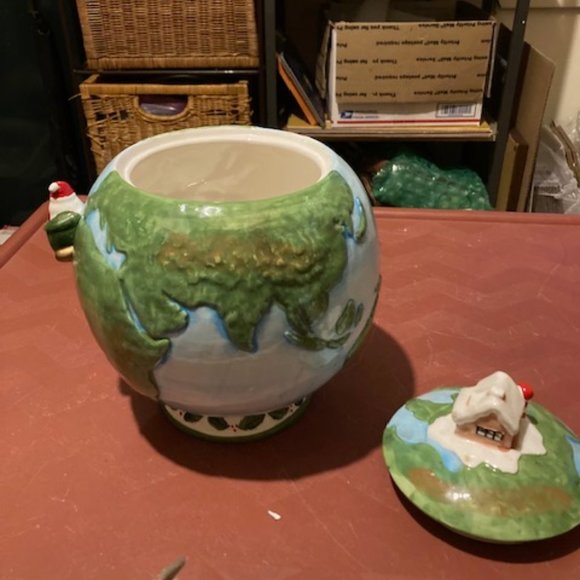 Rare Fitz & Floyd Santa Christmas cookie jar - Picture 4 of 8